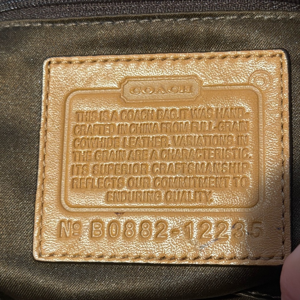 Vintage Coach Bag BO822-1235 ERGO - Picture 15 of 15